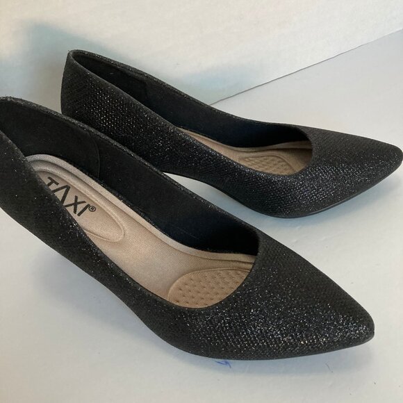 Nora Black Glitter by Taxi Shoes - Picture 7 of 8